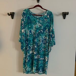 NWT Super cute Dress Barn, Blue/Turquoise Dress 1X